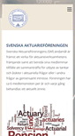 Mobile Screenshot of aktuarieforeningen.se